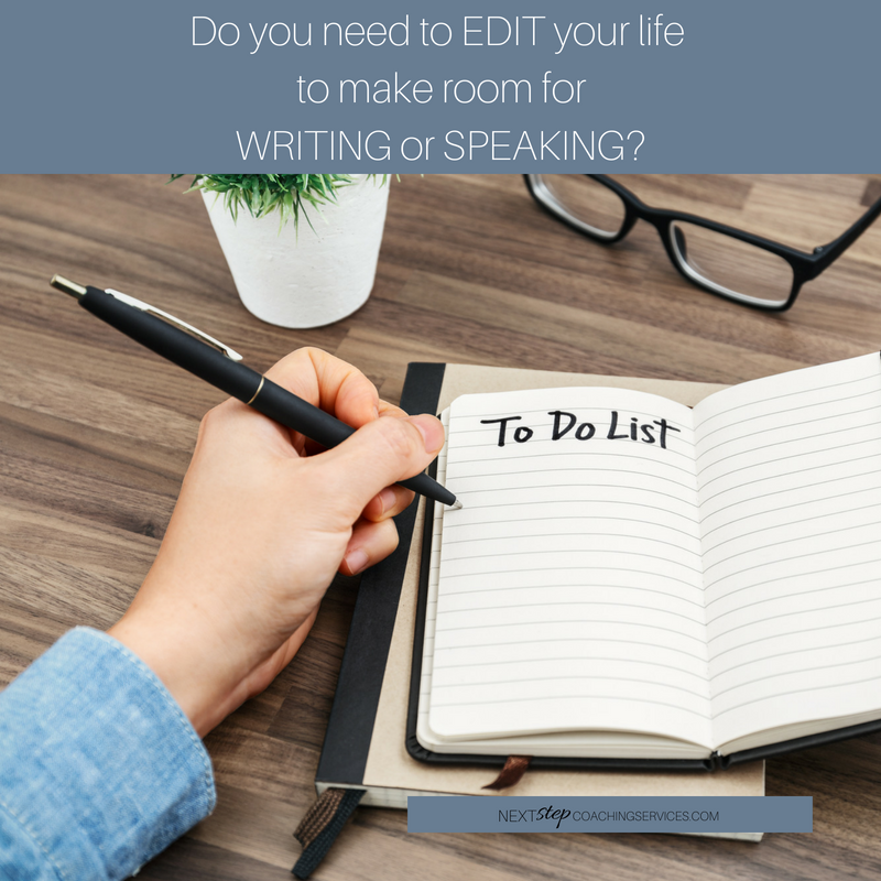 Do You Need to Edit Your Life?