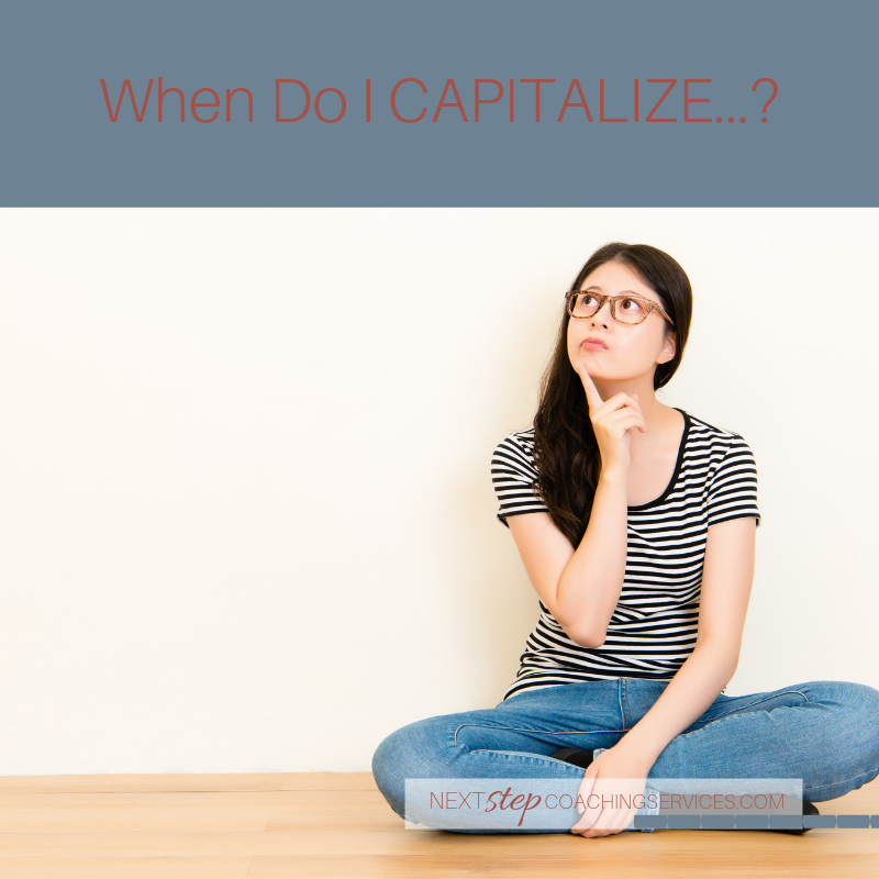 When Do I Capitalize…?