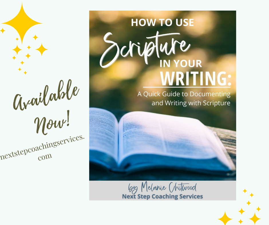3 Steps for Using Scripture in Your Manuscript