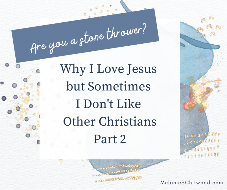 Are You a Stone Thrower? (Why I Love Jesus but Sometimes Don’t Like Other Christians Part 2)